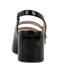Sugar Women's Gianni Block Heel Slingback Mary Jane Pumps