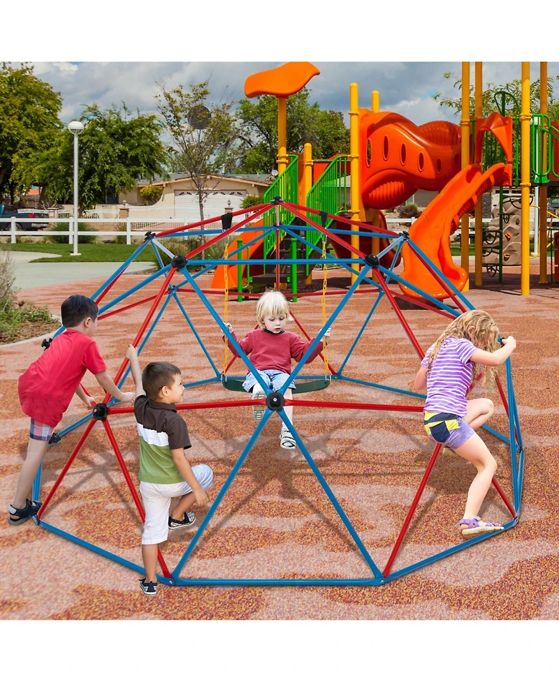 Dome Climber with Swing and 800 Lbs Load Capacity