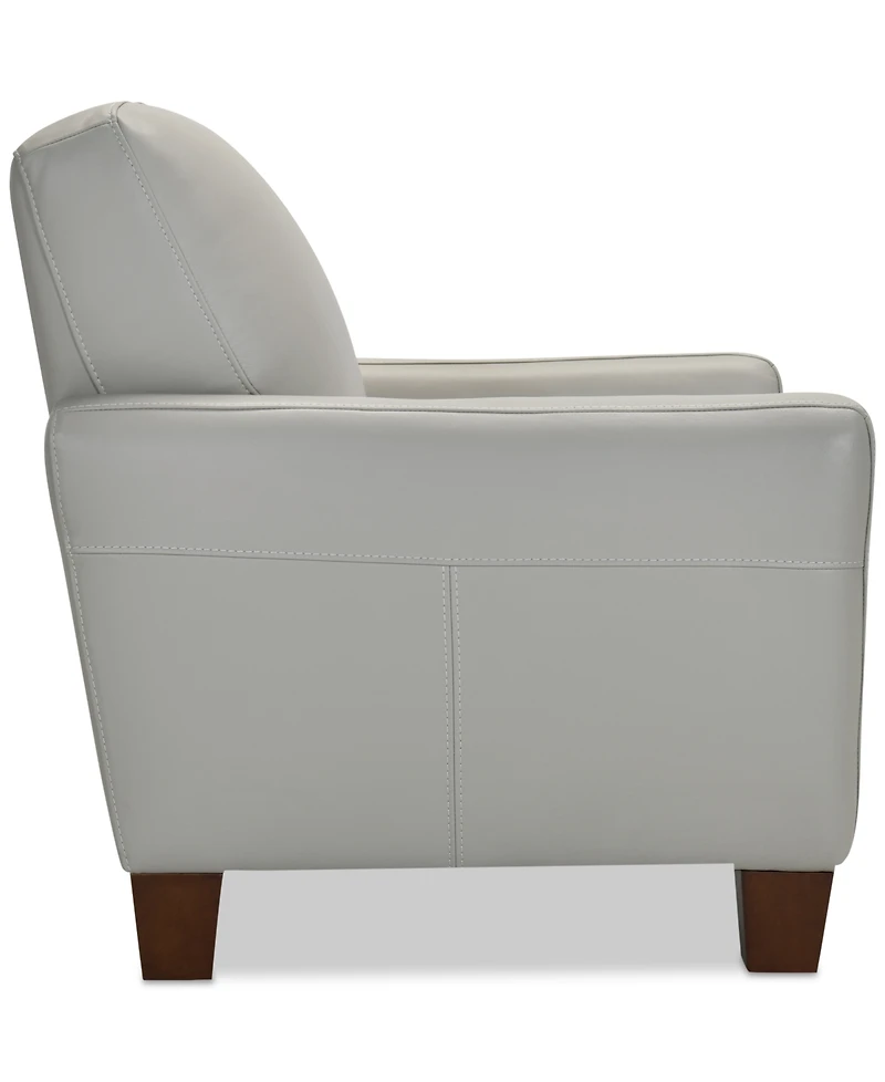 Galligher 59" Leather Loveseat, Created for Macy's