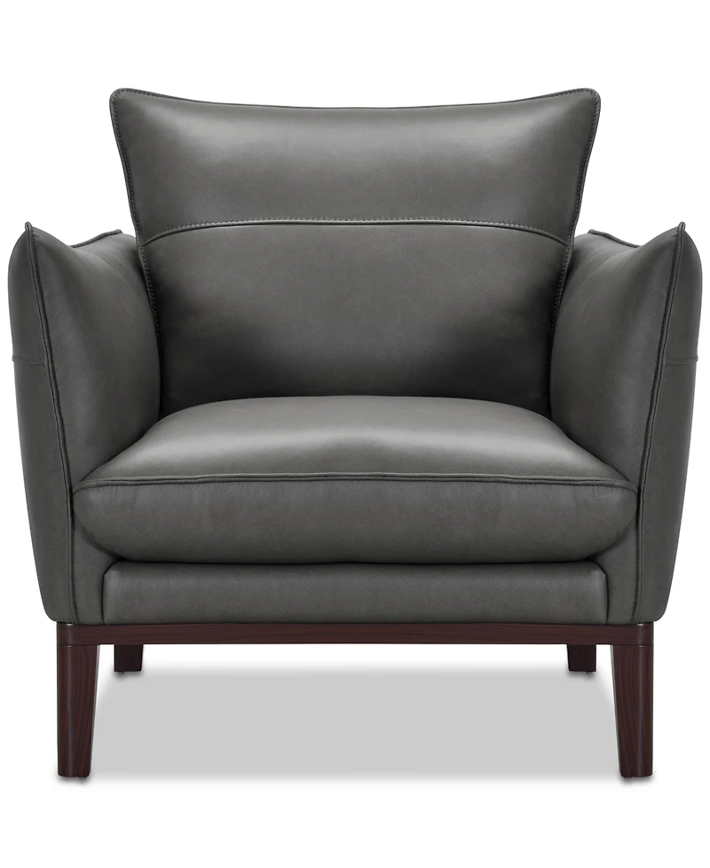 Kettner 34" Leather Chair, Created for Macy's