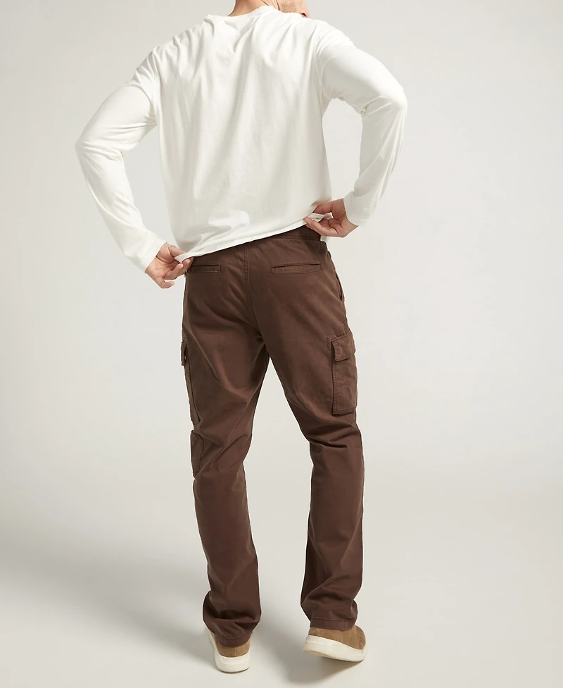Silver Jeans Co. Men's Essential Twill Pull-On Cargo Pants