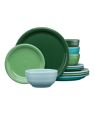 Fiesta Aegean Bistro Coupe 12 Pc. Dinnerware Set, Service For 4