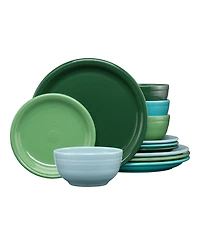 Fiesta Aegean Bistro Coupe 12 Pc. Dinnerware Set, Service For 4
