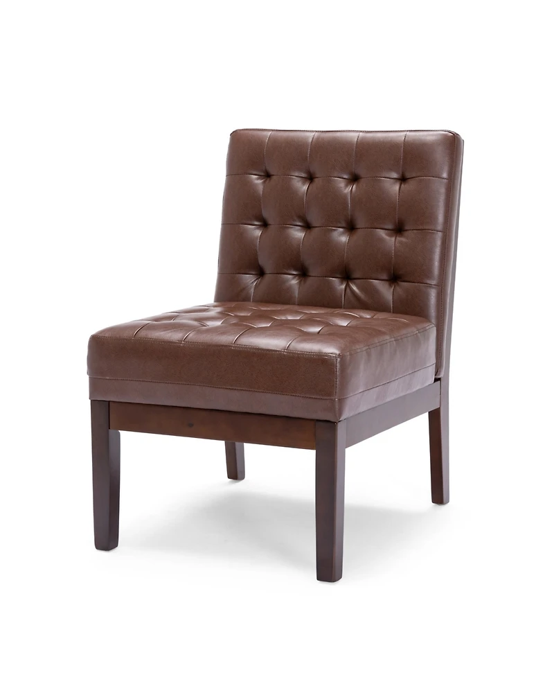 Streamdale Contemporary Waffle-Stitched Upholstered Accent Chair