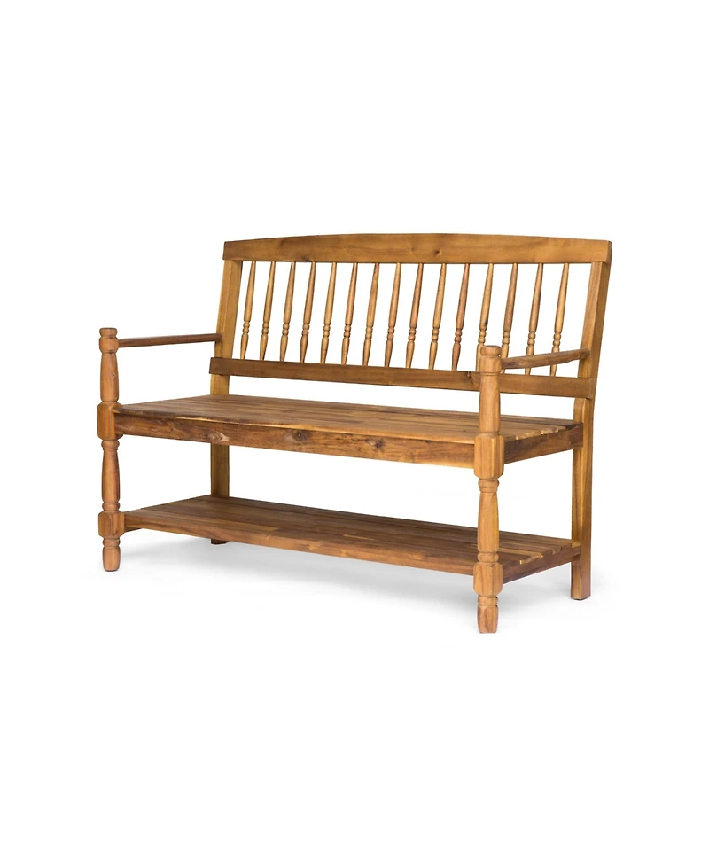 Streamdale Farmhouse Bench With Shelf Timeless Beauty And Practical Storage