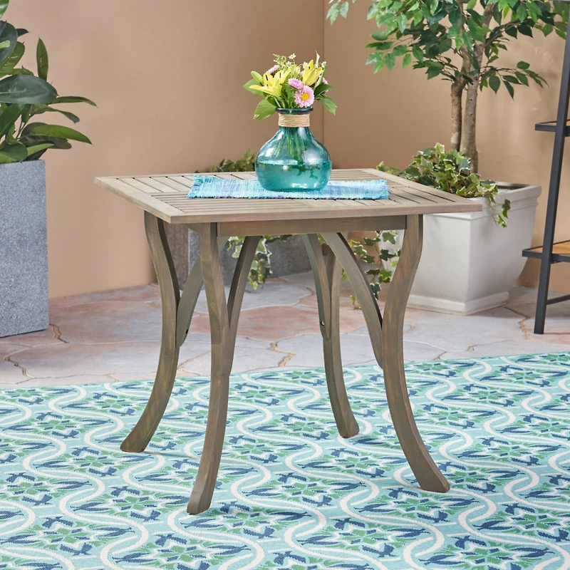 Streamdale 32" Square Acacia Wood Patio Table