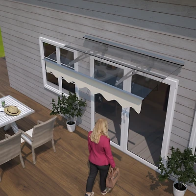Streamdale Furniture Door Window Canopy Polycarbonate, Aluminum