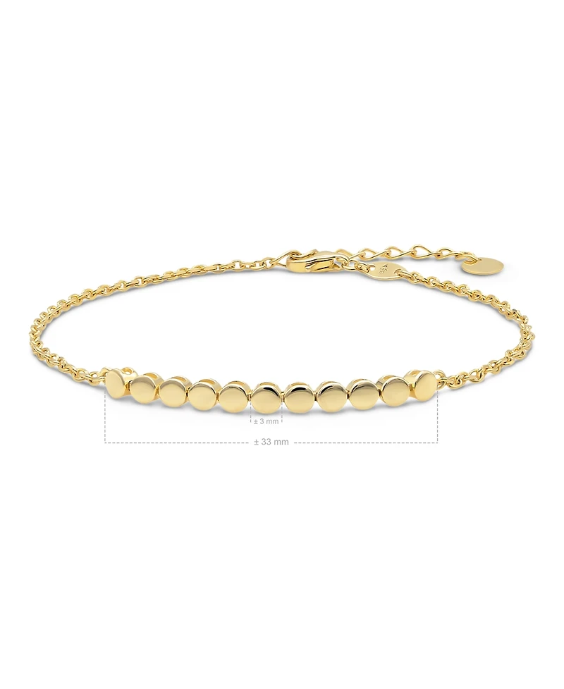 Devata Round Link Chain Bracelet in 14K Gold, 6.5 in adj to 7.5 in, approx. 2.8 grams