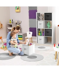 Sorbus 6 Pack 13 Inch Foldable Storage Cubes with Handles- for Organizing Home, Shelves, Nursery, Playroom