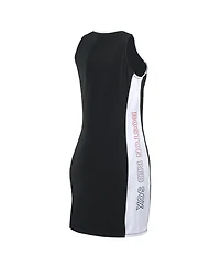 Wear by Erin Andrews Women's Black Boston Red Sox Colorblock Quarter-Zip Sleeveless Dress