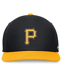 Nike Men's Black/Gold Pittsburgh Pirates Evergreen Two-Tone Snapback Hat