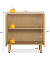 Tribesigns Sideboard Storage Cabinet, Wooden Buffet Cabinet, Sideboard Buffet Cabinet, Floor Cabinet with Doors, Accent Cabinet