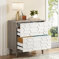 Tribesigns 2-Drawer File Cabinet, Lateral Filing Office Storage Printer Stand with Drawer for Home