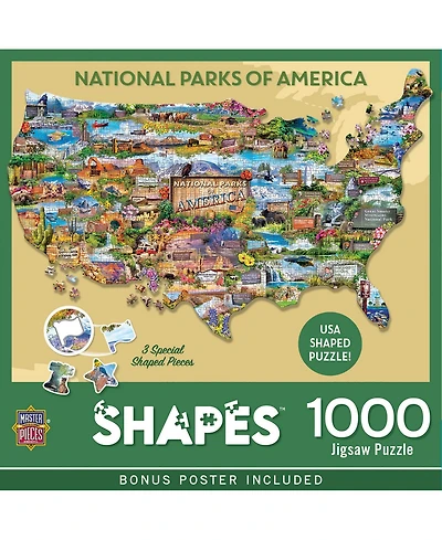 National Parks of America 1000 Piece Shaped Jigsaw Puzzle