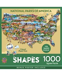 National Parks of America 1000 Piece Shaped Jigsaw Puzzle