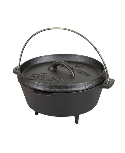 Stansport 4 Qt Pre-Seasoned Cast Iron Dutch Oven with Legs