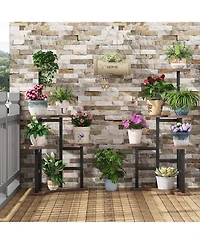 Tribesigns Corner Plant Stand Indoor, 6 Tiered Plant Shelf Flower Stand, Tall Multiple Potted Plant Holder Rack Planter Organizer