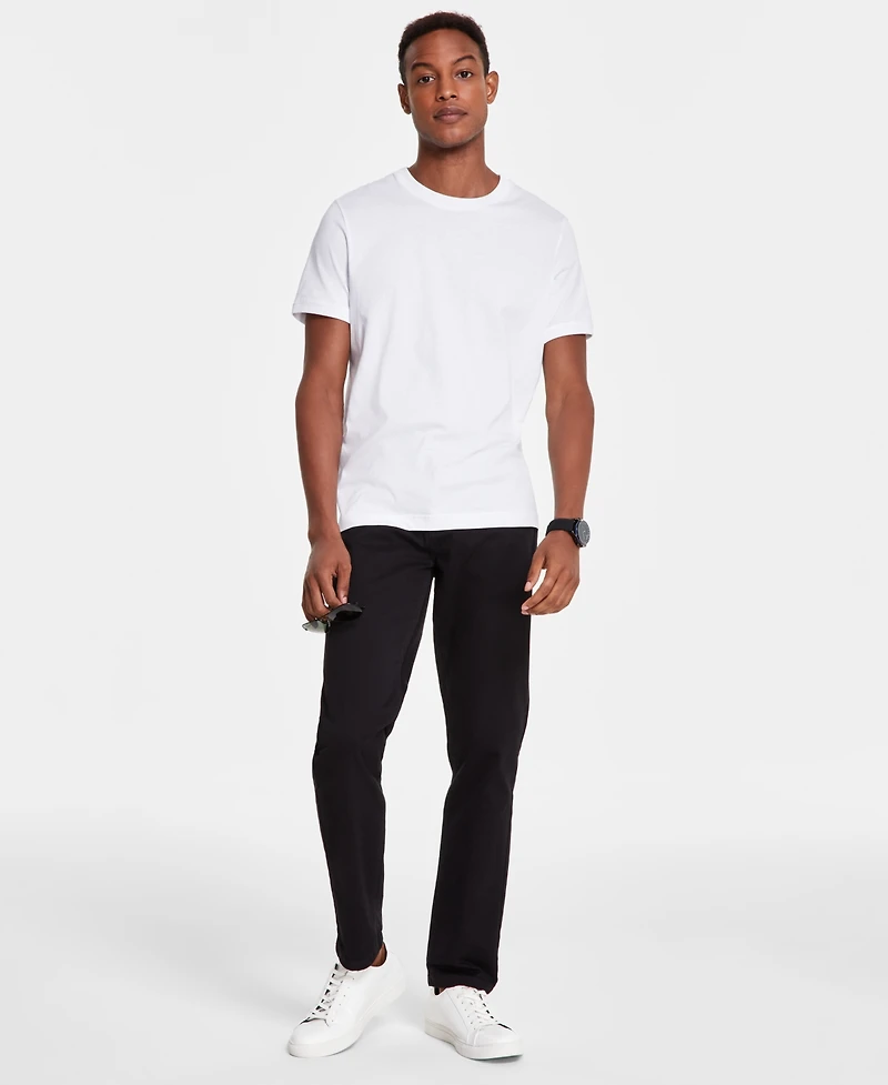 Alfani Men's Mercerized Cotton Short Sleeve Crewneck T-Shirt, Created for Macy's