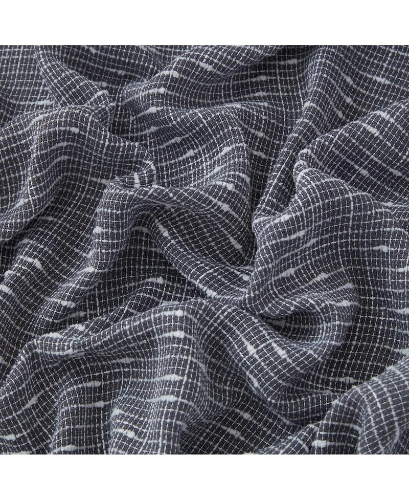 Hlc.me Emily Faux Linen Semi Sheer Transparent Rod Pocket Back Tab Lightweight Window Curtains Wide Panels