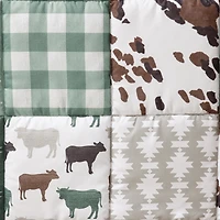 The Peanutshell Crib Bedding Set for Baby Boys, Boho Farm, 3 Pieces