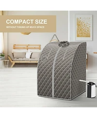 Givimo Portable Personal Steam Sauna Spa with 3L Blast-proof Steamer Chair