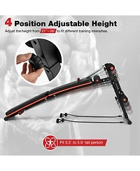 Givimo Multifunctional Sit up Bench 4 Position Adjustable Metal Workout Bench