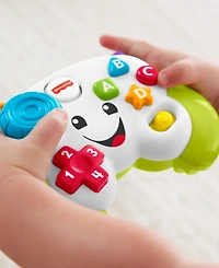 Fisher-Price Laugh Learn Game Learn Controller Musical Baby Toy with Lights, Green