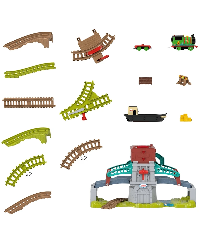 Thomas Friends Talking Bulstrode Which-Way Bridge Toy Train Set with Sounds Percy Engine