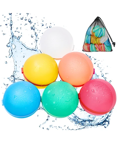 Clovercat Reusable Water Balloons for Kids and Adults Eco-Friendly Latex-Free Silicone -Pack