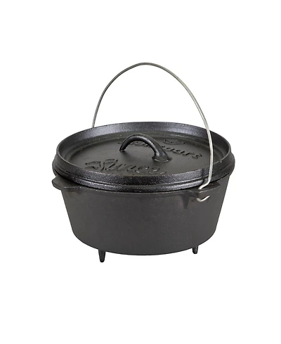 Stansport 4 Qt Pre-Seasoned Cast Iron Dutch Oven with Legs