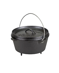 Stansport 4 Qt Pre-Seasoned Cast Iron Dutch Oven with Legs