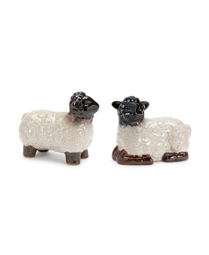 Slickblue Sheep Figurine Set of 6 Charming Farmhouse Decor for Your Home