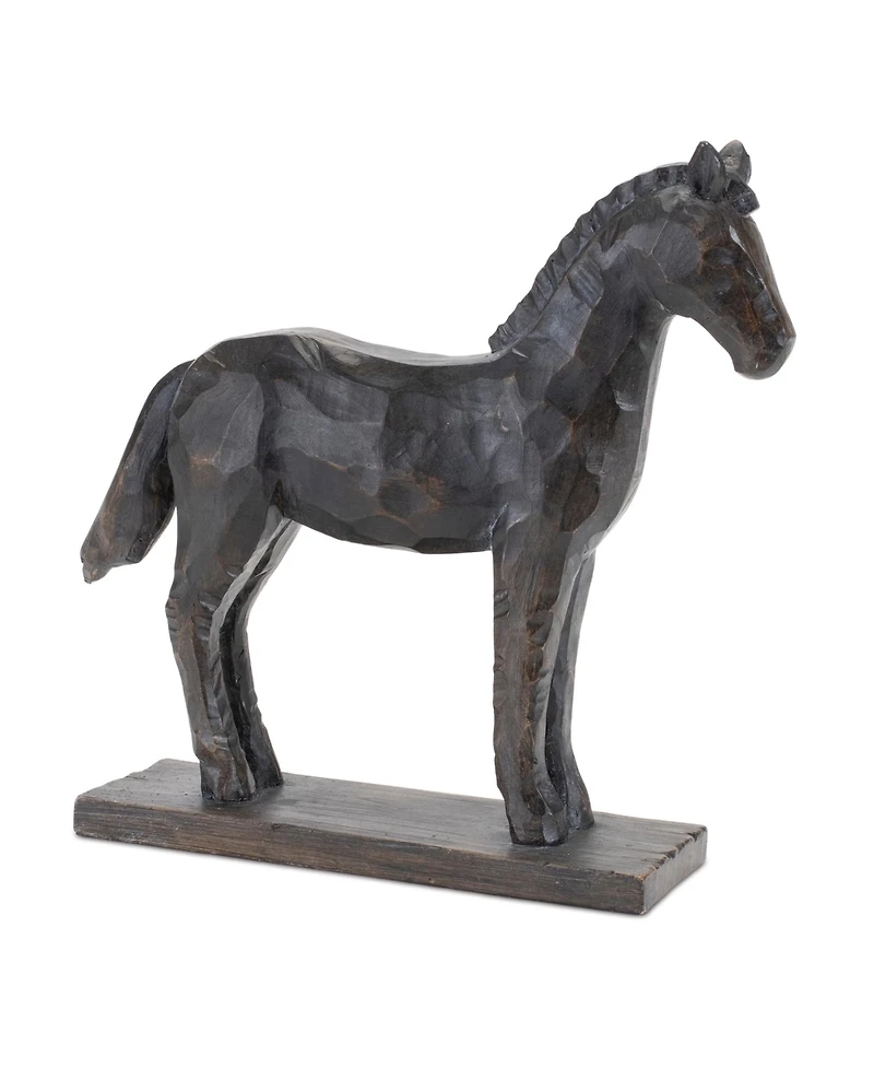 Slickblue Horse Figurine on Stand Elegant Home Decor Accent (Set of 2)