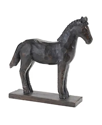 Slickblue Horse Figurine on Stand Elegant Home Decor Accent (Set of 2)