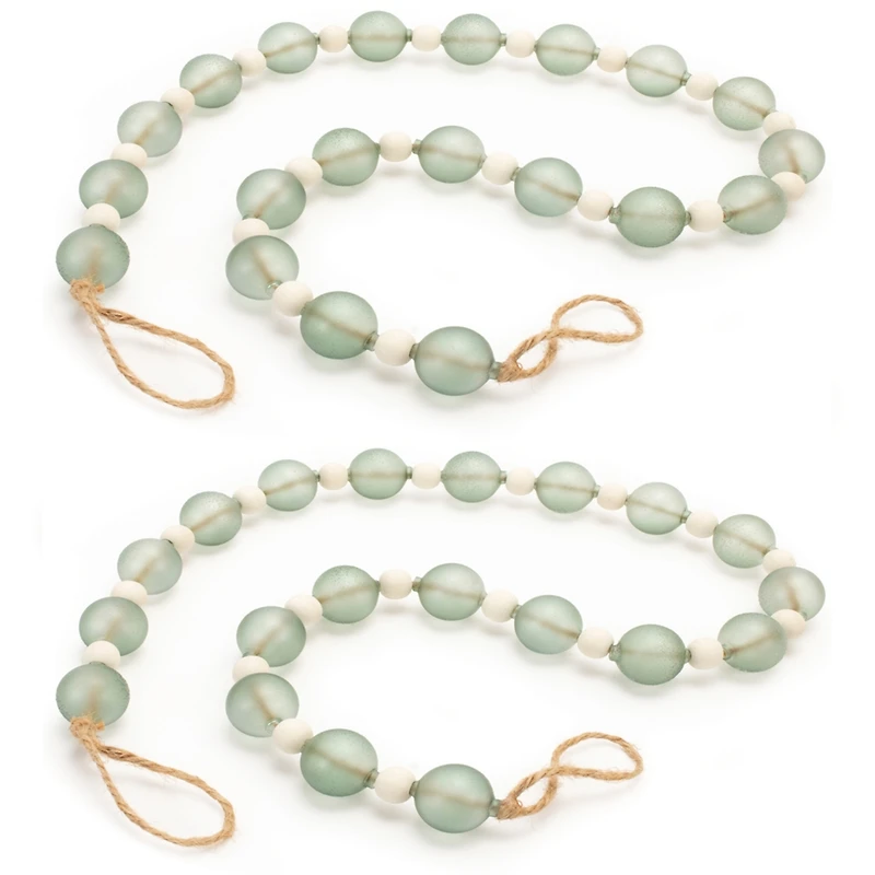 Slickblue Set of 2 Bead Garlands – Versatile Decor for Festive and Seasonal Arrangements