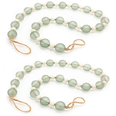 Slickblue Set of 2 Bead Garlands – Versatile Decor for Festive and Seasonal Arrangements