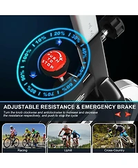 Skonyon Indoor Exercise Cycling Bike with Heart Rate and Monitor