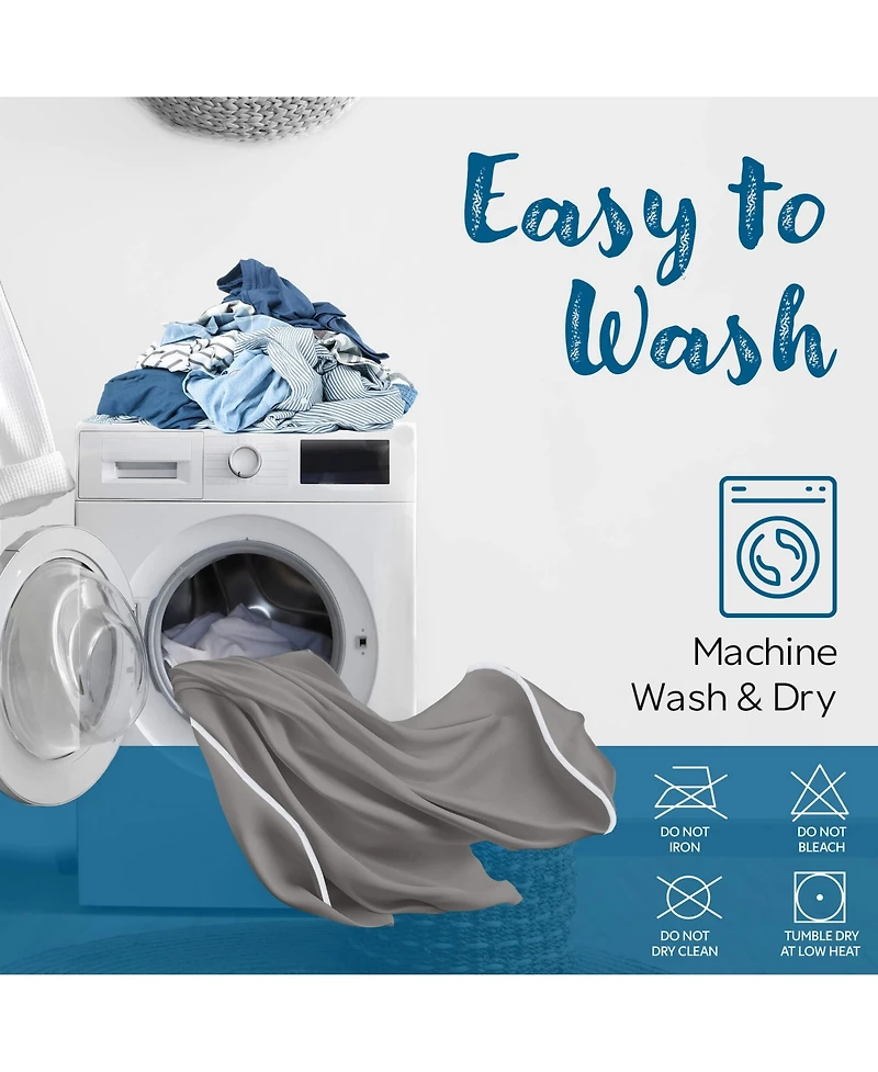 Guardmax King Size Waterproof Pillow Protector with Zipper (4 Pack)