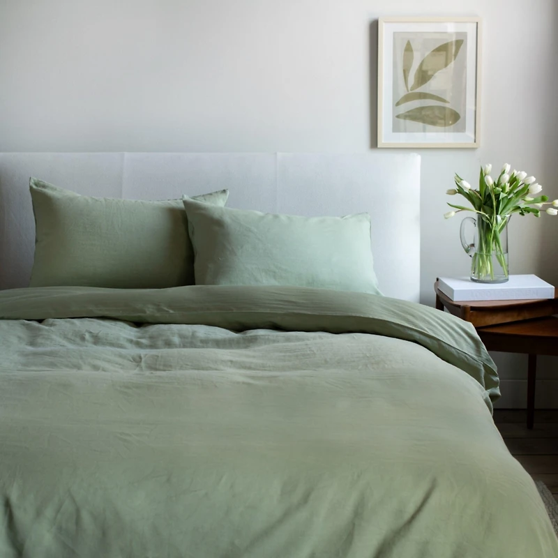 French Linen and Cotton Duvet & Sham Set - King/Cal King