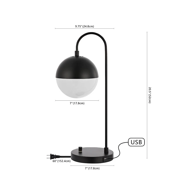 Safavieh Cappi Table Lamp W/ Usb Port