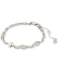 Kate Spade New York Charm & Cubic Zirconia Double Chain Bracelet
