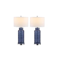 Safavieh Bottle Table Lamp Set Of 2 W/ Usb Port