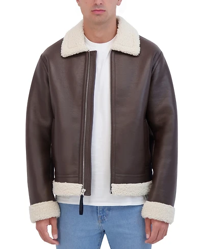 Hudson Men's Shearling Bomber Jacket