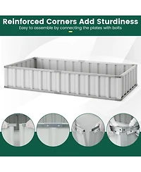 Givimo Galvanized Raised Garden Bed with Greenhouse Cover