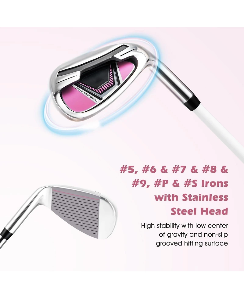 Skonyon Women's Complete Golf Club Set Right Hand with Rain Hood