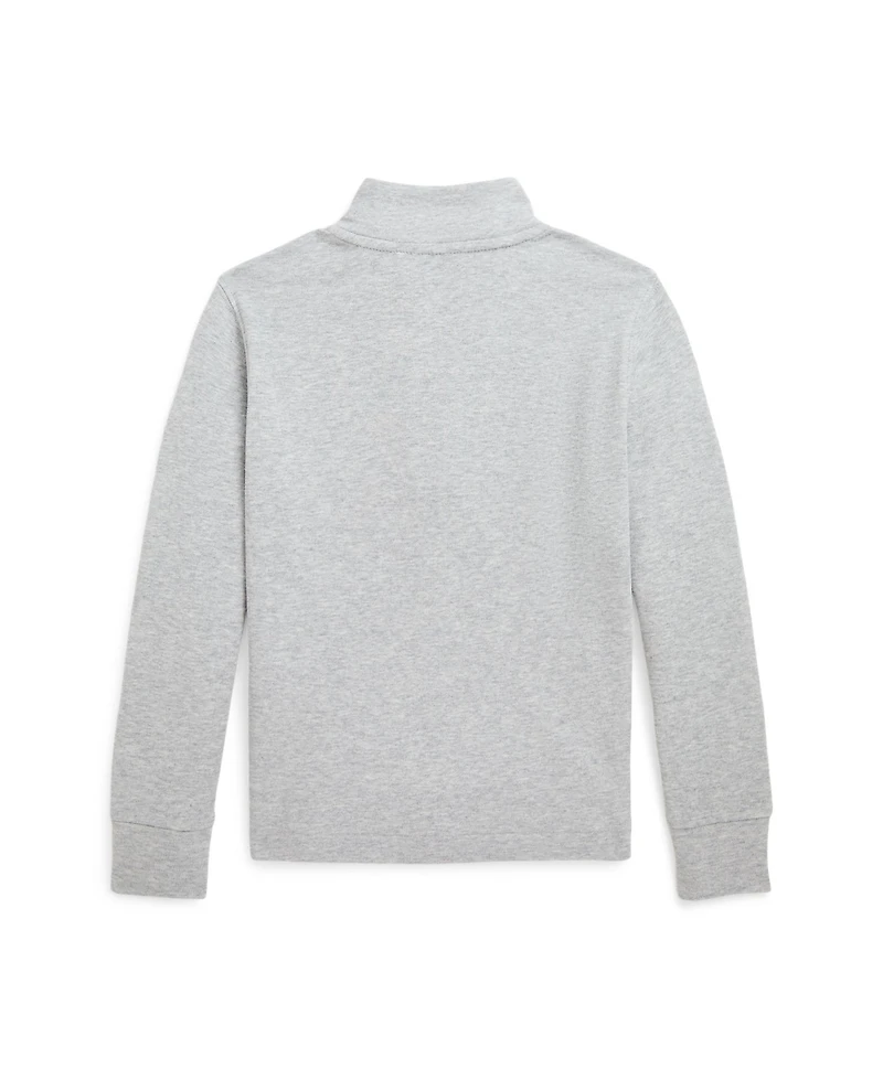 Polo Ralph Lauren Toddler and Little Boys Cotton Interlock Quarter-Zip Pullover shirt