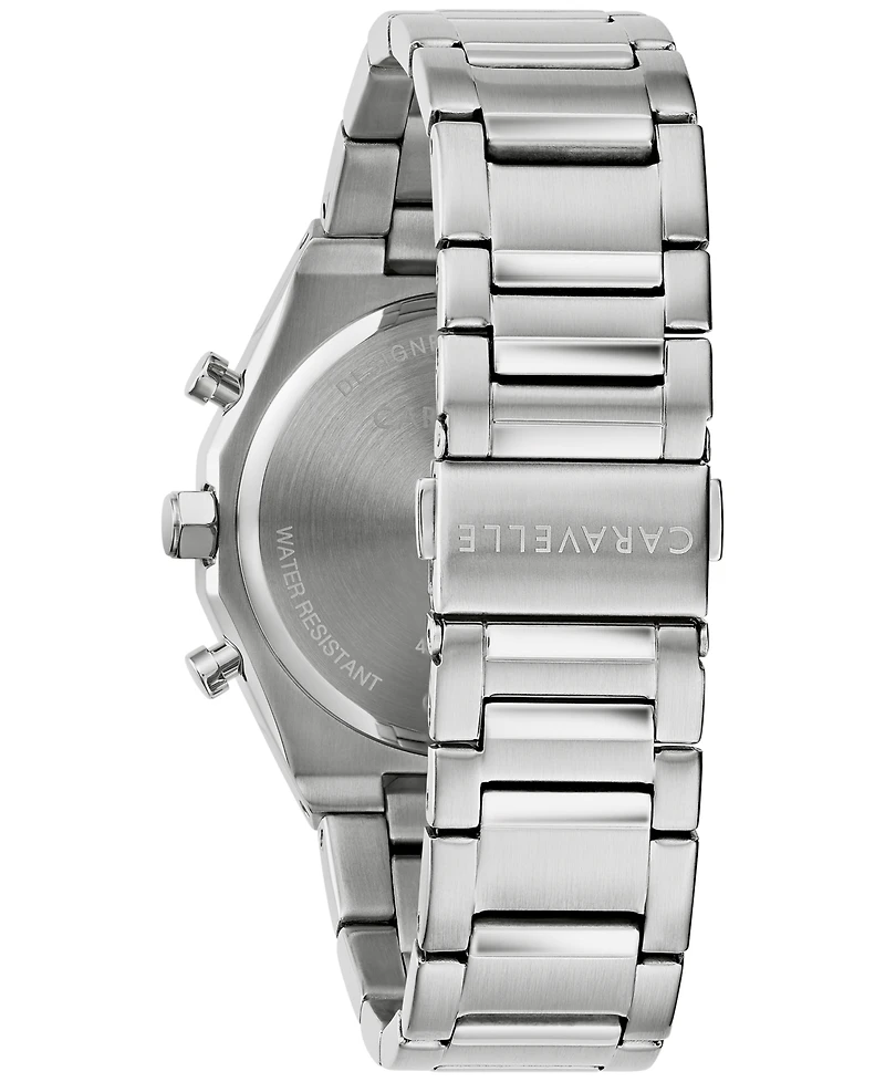 Caravelle Men's Chronograph Stainless Steel Bracelet Watch 40mm