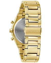 Caravelle Men's Chronograph Gold-Tone Stainless Steel Bracelet Watch 40mm