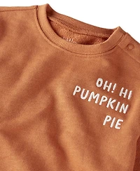 Little Planet by Carter's Baby Oh Hi Pumpkin Pie Organic Cotton French Terry Bubble Bodysuit