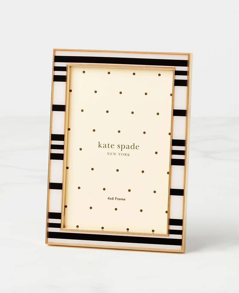 kate spade new york Sitting Pretty Stripe Frame, 4"x 6"